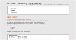 Desktop Screenshot of dr-scholten-brinck.de
